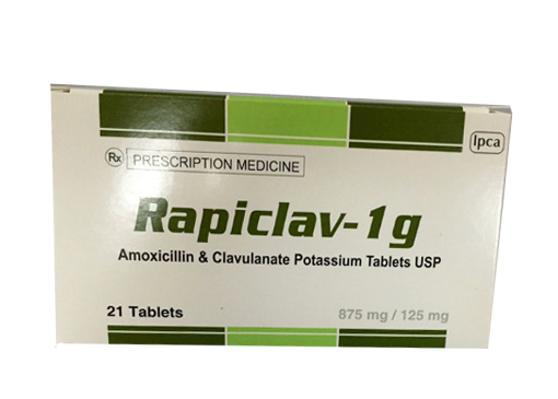 [T08625] Rapiclav 1g Ấn Độ (H/21v) date 11/2024