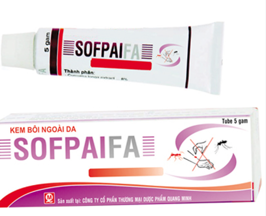 [T08653] Sofpaifa kem bôi vết ngứa Quang Minh (Cọc/10t/5g) Date 07/2027