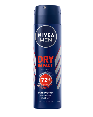 [T08727] Xịt nivea men dry impact 72h Thái Lan (Chai/150ml)