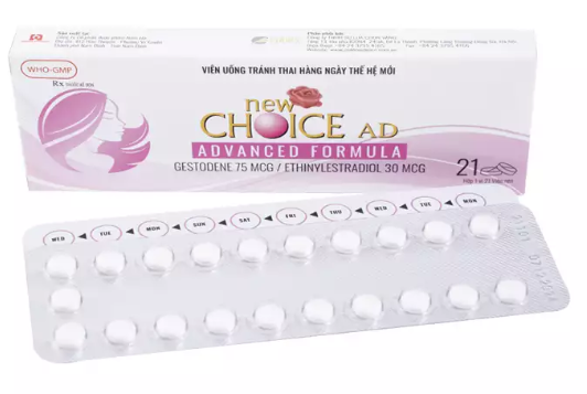 [T08735] New Choice AD tránh thai hàng ngày Nam Hà (H/21v)