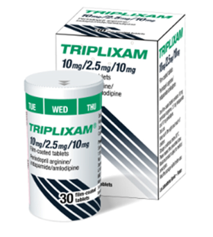 [T08739] Triplixam 10mg/2.5mg/10mg Servier Pháp (Lọ/30v) Date 12/2026