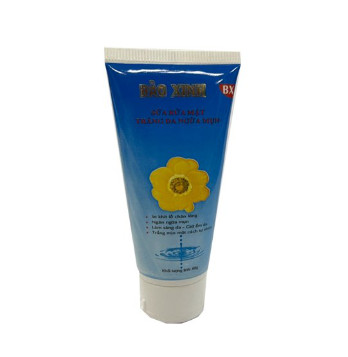 [T08806] Sữa rửa mặt trắng da ngừa mụn Bảo Xinh (Tuýp/60g) Xanh dương 