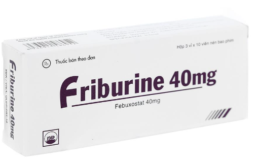 [T08882] Friburine febuxostat 40mg Pymepharco (H/30v) Date 08/2027