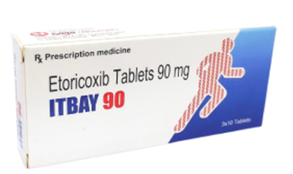 [T09262] Itbay etoricoxib 90mg Ấn Độ (H/30v) date 12/2024