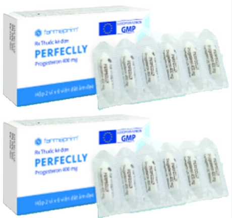[T09374] Perfeclly Progesteron 400mg Farmaprim (H/12v) Date 08/2027
