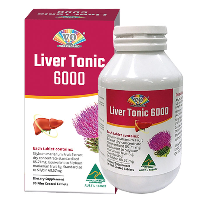 [T09408] Vita Organic Liver Tonic 6000 Australia (Lọ/90v) date 09/2024