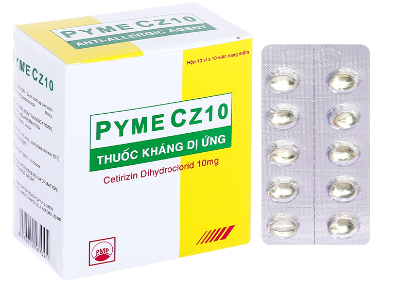 [T09545] Pyme CZ10 thuốc kháng dị ứng PMP (H/100v)  Date 06/2026