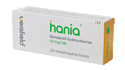 [T09553] Hania Donepezil 10mg Hy Lạp (H/30v) Date 01/2026