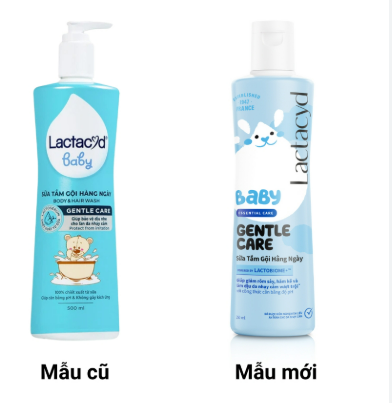[T09566] (Mới)Lactacyd BB có vòi sữa tắm gội hàng ngày cho trẻ em Sanofi (Chai/500ml)