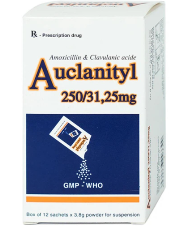 [T09649] Auclanityl 250/31,25mg Tipharco Tiền Giang (H/12gói/3.8g) Date 08/2026