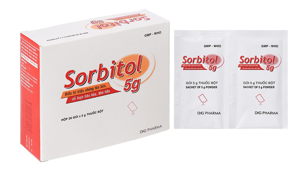[T09675] Sorbitol 5g DHG pharma (H/20gói/5g)