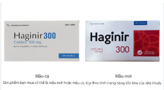 [T09688] Haginir Cefdinir 300mg DHG pharma (H/20v) 