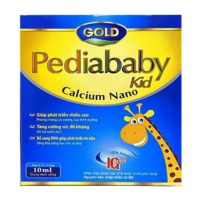 [T09911] Pediababy Kid Calcium Nano (H/20o/10ml) (hươu cao cổ)