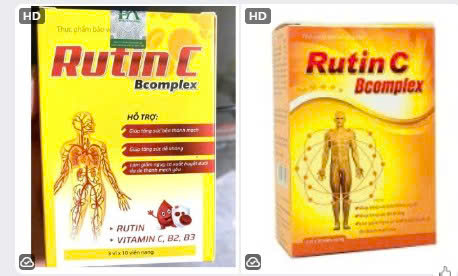 [T09955] Rutin C Bcomplex Việt Pháp (H/30v)