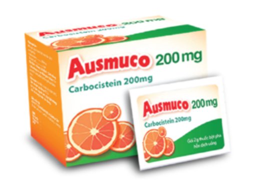 [T09986] Ausmuco 200 Carbocistein 200mg Hà Tây (H/20g) Date 05/2027