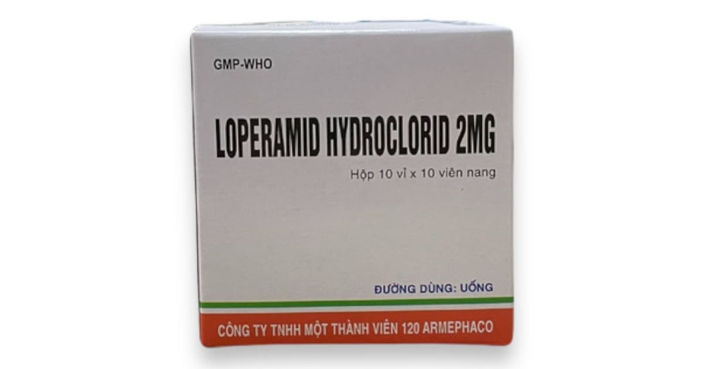 [T10040] Loperamid 2mg viên nang Z120 Armephaco (H/100v)
