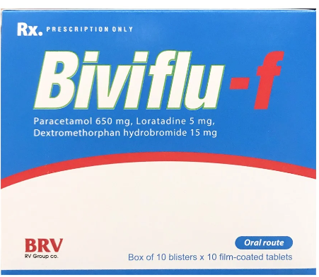 [T10129] Biviflu - F paracetamol 650mg BRV (H/100v)