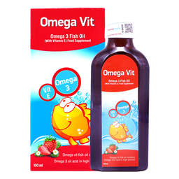 [T10164] Omega Vit Omega 3 Fish Oil (Lọ/100ml) Màu Đỏ 