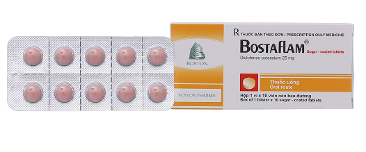 [T10200] Bostaflam Diclofenac kali 25mg Boston (H/10v) Date 04/2026