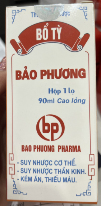 [T10340] Bổ tỳ Bảo Phương cao lỏng (Lọ/90ml) Date 04/2026