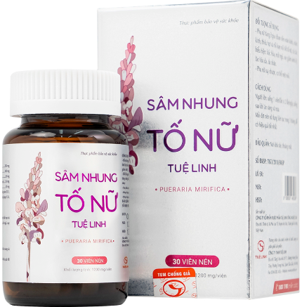 [T10429] Sâm nhung tố nữ tuệ linh (Lọ/30v)