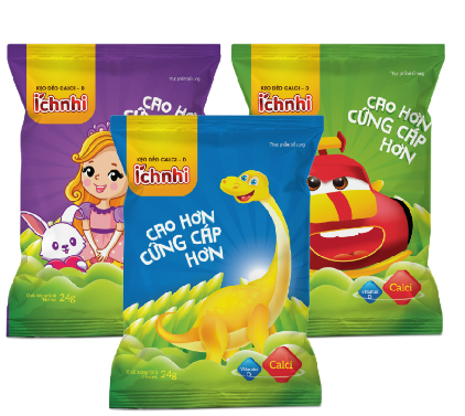 [T10447] Kẹo Dẻo Ích Nhi (Dây/10 gói/24g) Date 03/2027
