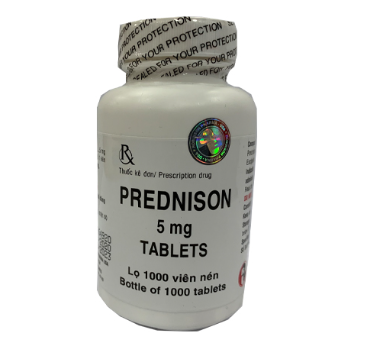 [T10569] Prednison 5mg viên nén Mediplantex (Lọ/1000v)