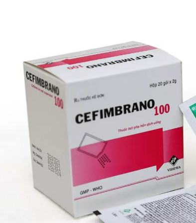 [T10570] Cefimbrano Cefixime 100mg Vidipha (H/20gói/2g) Hộp to