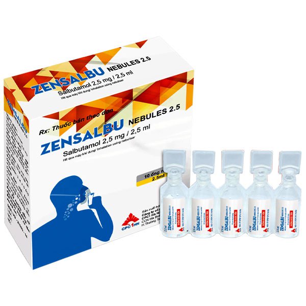 [T10627] Zensalbu salbutamol 2.5mg/2.5ml CPC1 Hà Nội (H/10o/2.5ml) ( Ventolin nội ) 