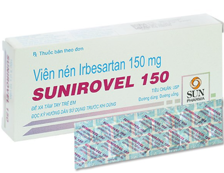 [T10726] Sunirovel Irbesartan 150mg Sunpharma (H/50v) date 01/2025