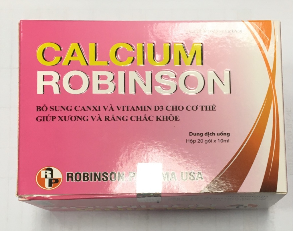 [T10744] Calcium Robinson Pharma USA 10ml (H/20 gói )