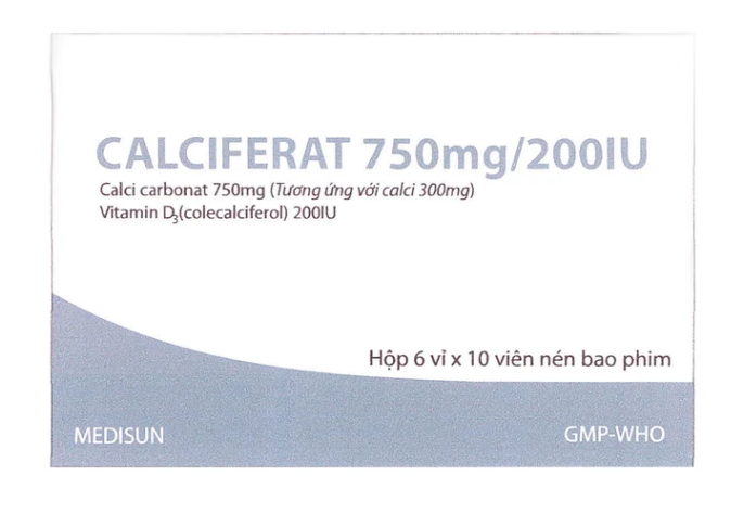 [T10998] Calciferat 750mg/200IU Medisun  (H/60v)