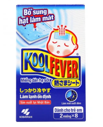 [T11086] Miếng dán hạ sốt KoolFever (H/8gói/2miếng) 