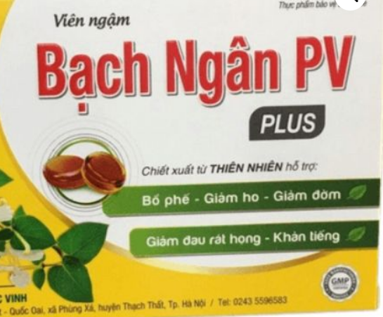 [T11153] Viên Ngậm Bạch Ngân PV Plus (H/20v)