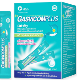 [T11231] Gasvicom Plus chè dây Vega (H/24gói/10ml) ( Gaviscon nội )
