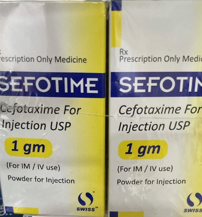 [T11267] Sefotime Cefotaxim 1g tiêm Swiss Ấn Độ (H/1lọ/1o) Date 10/2027