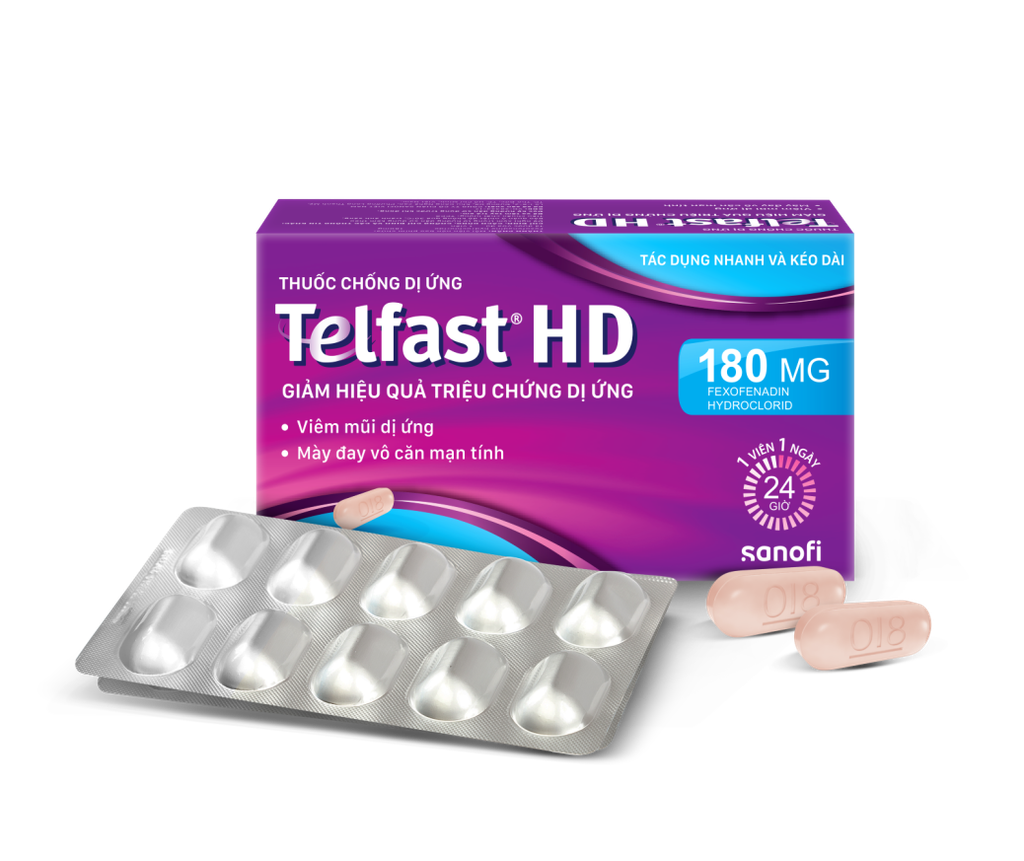 [T11299] Telfast HD fexofenadin 180mg Sanofi (H/30v)