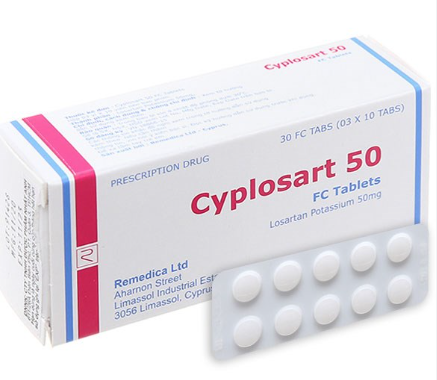 [T11524] Cyplosart Losartan Potassium 50mg Remedica (H/30v)