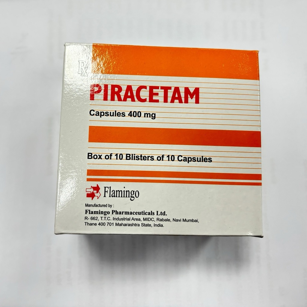 [T11721] Piracetam 400mg Flamingo Ấn Độ (H/100v)