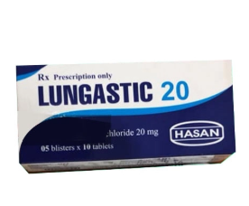 [T11725] Lungastic Bambuterol Hydrochloride 20mg Hasan (H/50v)
