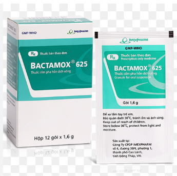[T11921] Bactamox 625 cốm pha hỗn dịch Imexpharm (12 gói x 1.6g) Date 05/2026