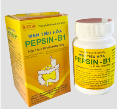 [T12073] Men tiêu hóa Pepsin B1 Dược Hà Tây (Hộp/80v)