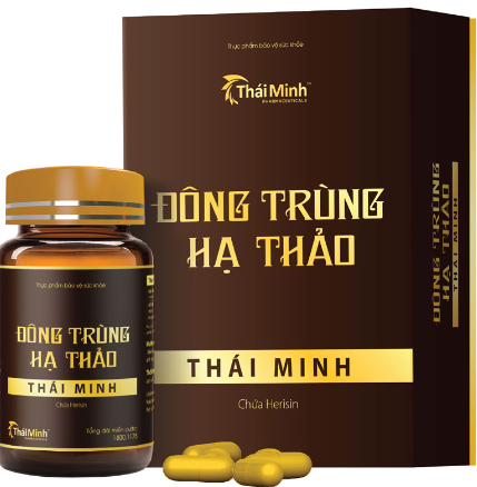 [T12080] Đông trùng hạ thảo Thái Minh (H/1lọ/30v)