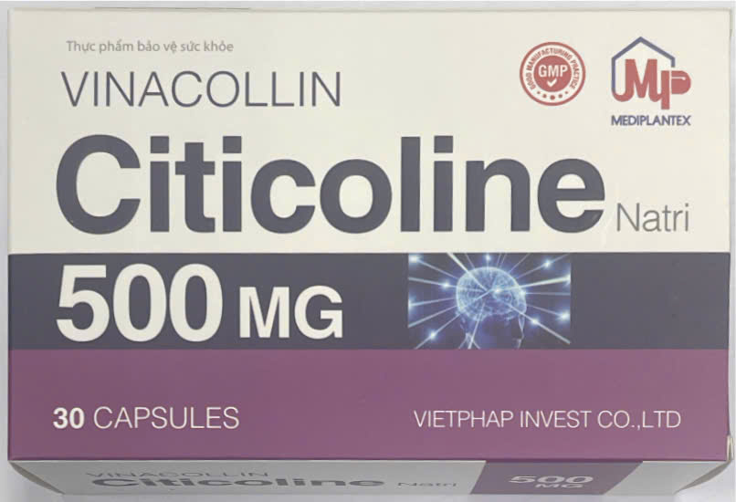 [T12137] Vinacollin Citicoline natri 500mg Mediplantex (H/30v)