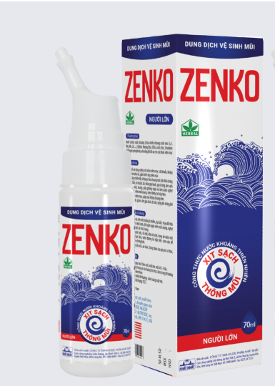 [T12424] Dung dịch vệ sinh mũi Zenko người lớn nhất nhất (H/70ml) Date 11/2026