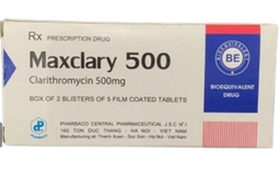 [T12563] Maxclary 500 Clarithromycin 500mg Pharbaco (H/10v)