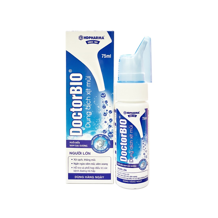 [T12647] Dung dịch xịt mũi người lớn DOCTORBIO Hải Dương (H/1lọ/75ml) 