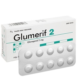 [T13252] Glumerif Glimepirid 2mg DHG Hậu Giang (H/30v)