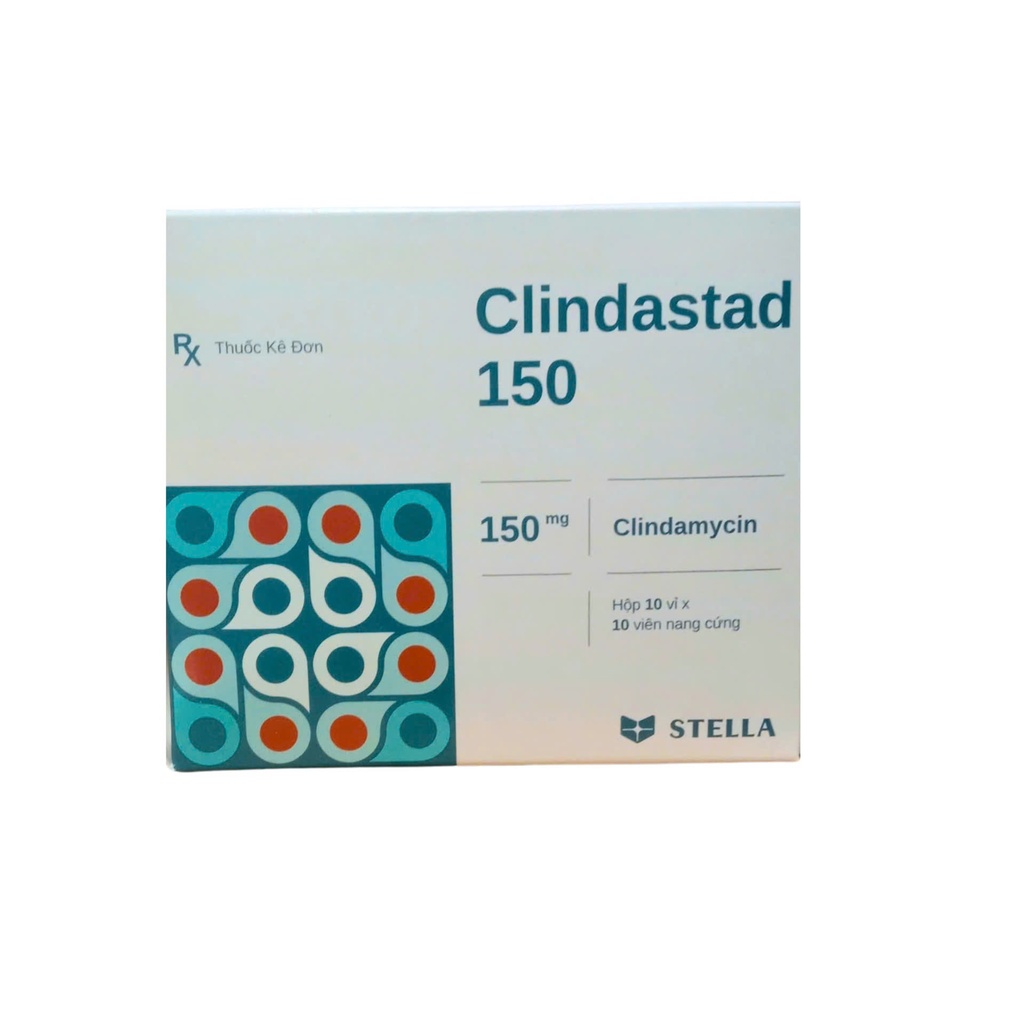 [T13262] Clindastad 150 Clindamycin 150mg Stella (H/100v) Hộp To
