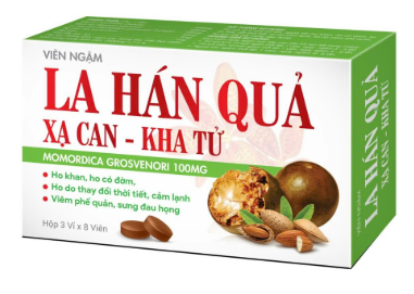 [T13370] Viên Ngậm La Hán Quả Xạ Can Kha Tử Essen - Đức (H/24v)